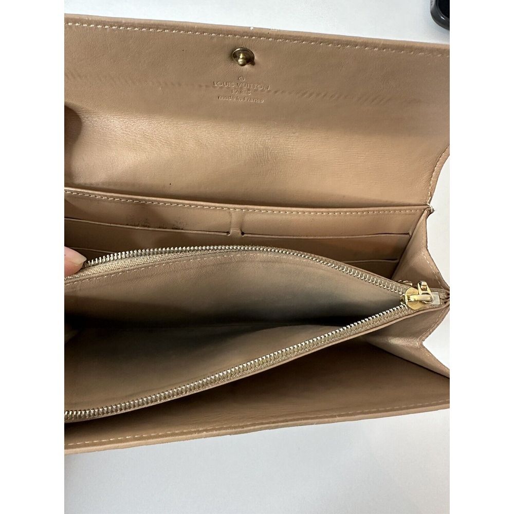 Louis Vuitton‎ Wallet Yellow Gold Vernis Monogram Organizer Slots Pocket 3 Fold - Picture 13 of 14